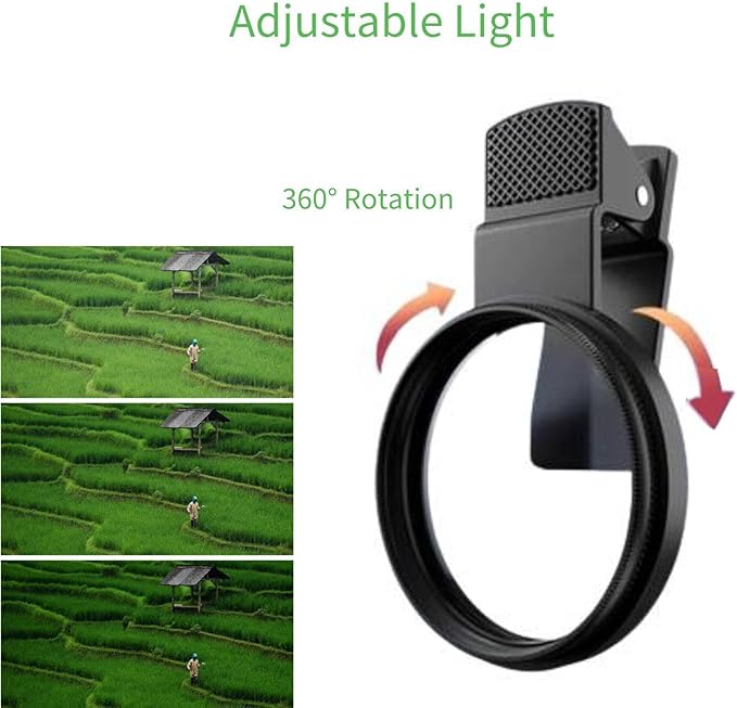 Smartphone Lens Filter | 52mm Size | Reduces Glare | Glass