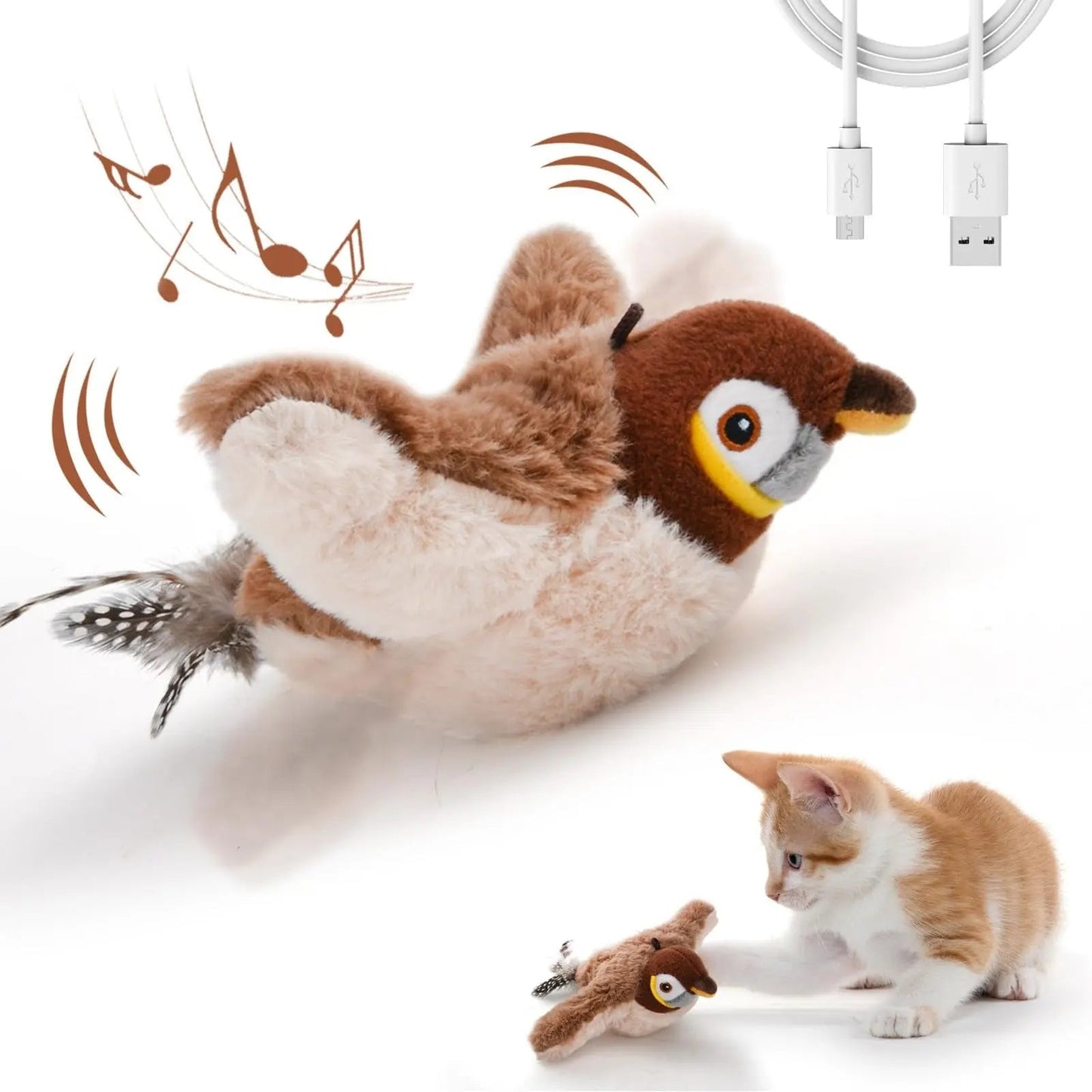 Cat Toy | Realistic Movement | Encourages Play | Plastic