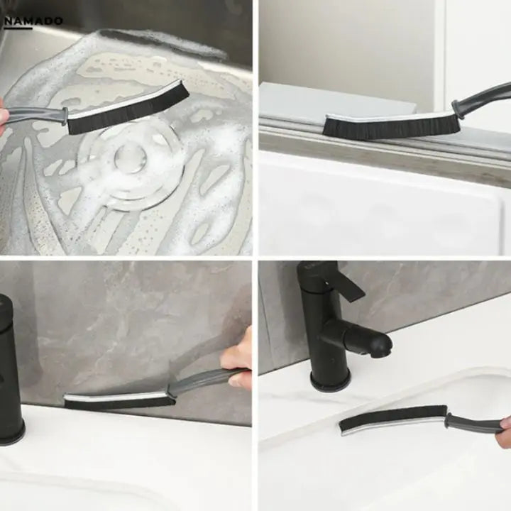 Corner Cleaning Brush | Angled Head | Precise Edge Cleaning | Plastic