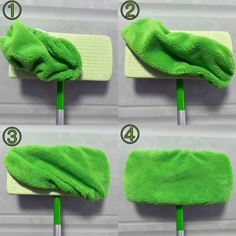Reusable Mop Pads | Easy Attach | Eco-friendly Use | Microfiber (2+2 free)