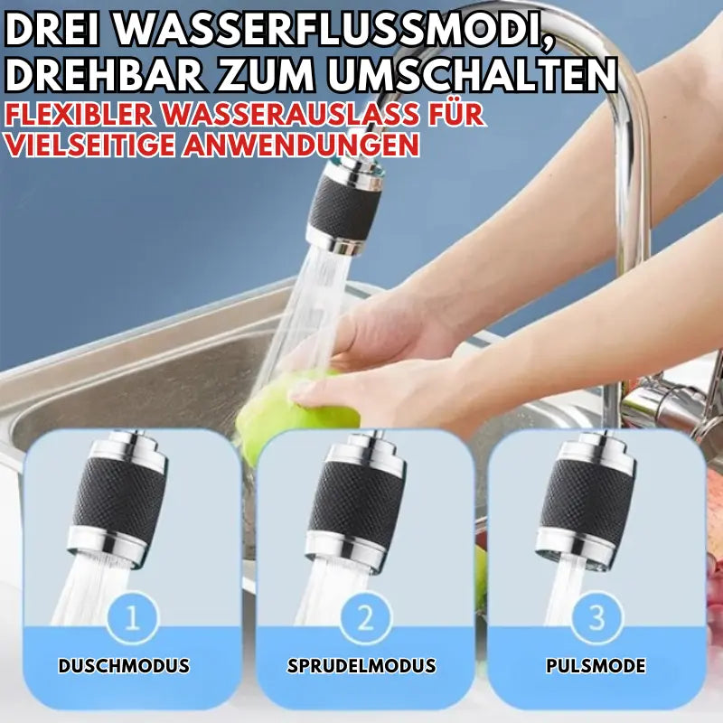 Faucet Attachment | Splash-proof | 360° Rotation | Plastic