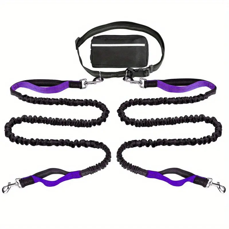 Hands-Free Dog Leash | Shock-Absorbing | Easy Control | Nylon