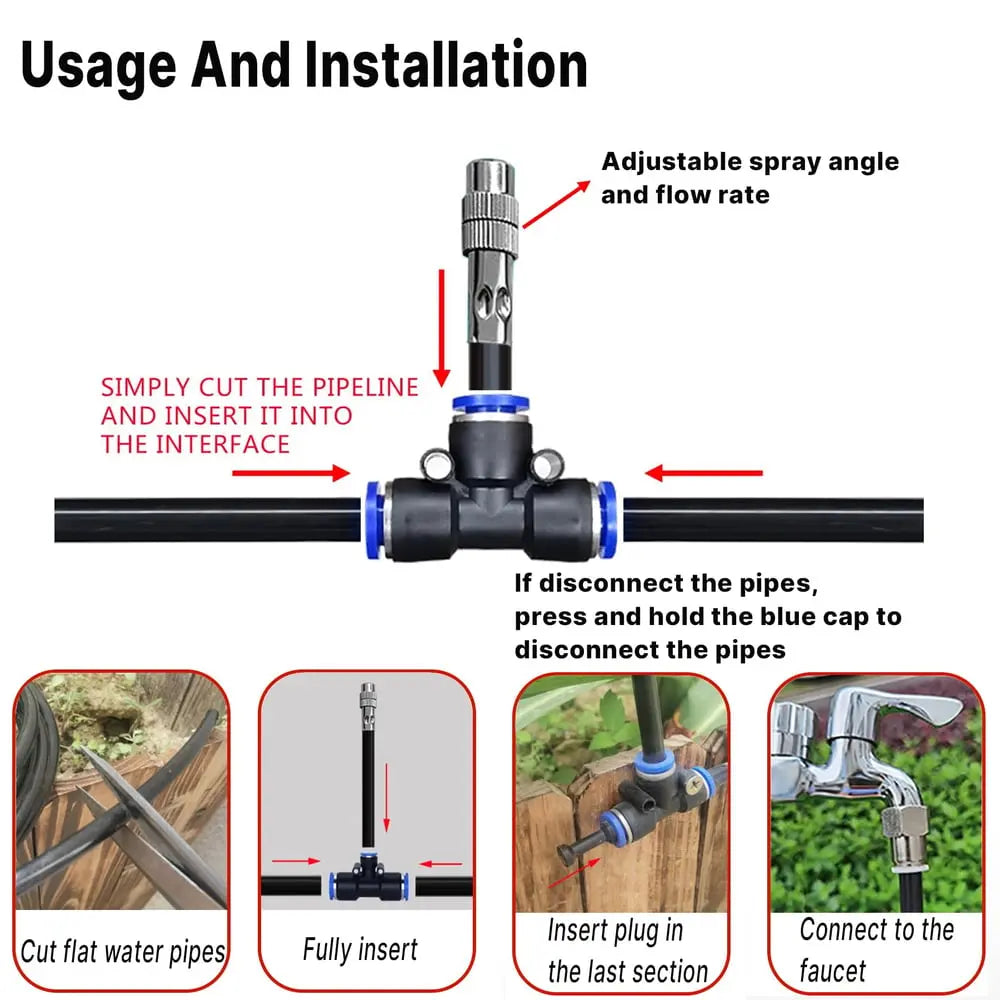 Automatic Watering System | 360° Brass Nozzles | Water Saving | Durable