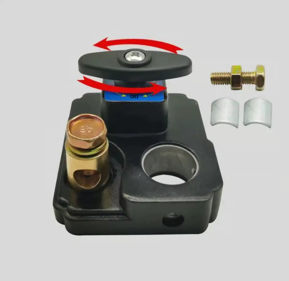 Battery Disconnect Switch | Easy On/Off | Prevents Battery Drain | Copper