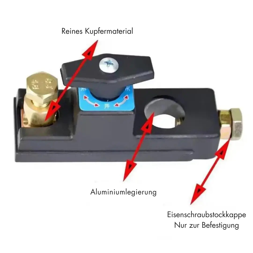 Battery Disconnect Switch | Easy On/Off | Prevents Battery Drain | Copper