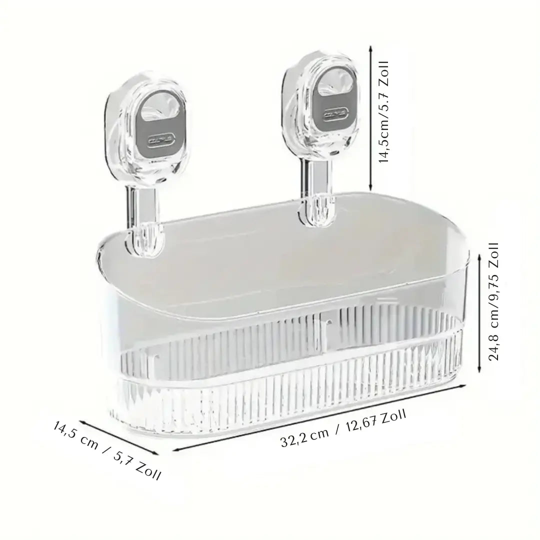 Shower Organizer | Quick Installation | Efficient Water Drainage | Plastic