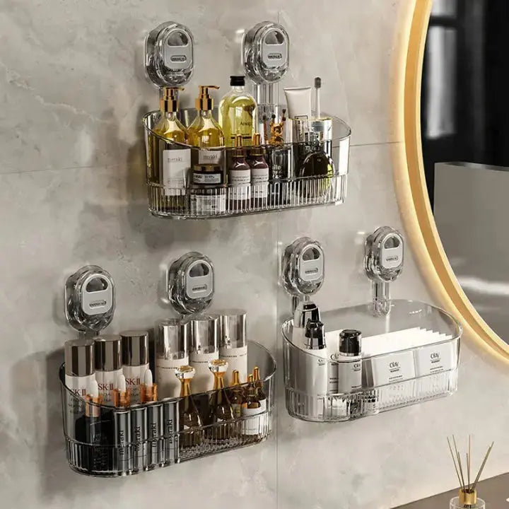 Shower Organizer | Quick Installation | Efficient Water Drainage | Plastic