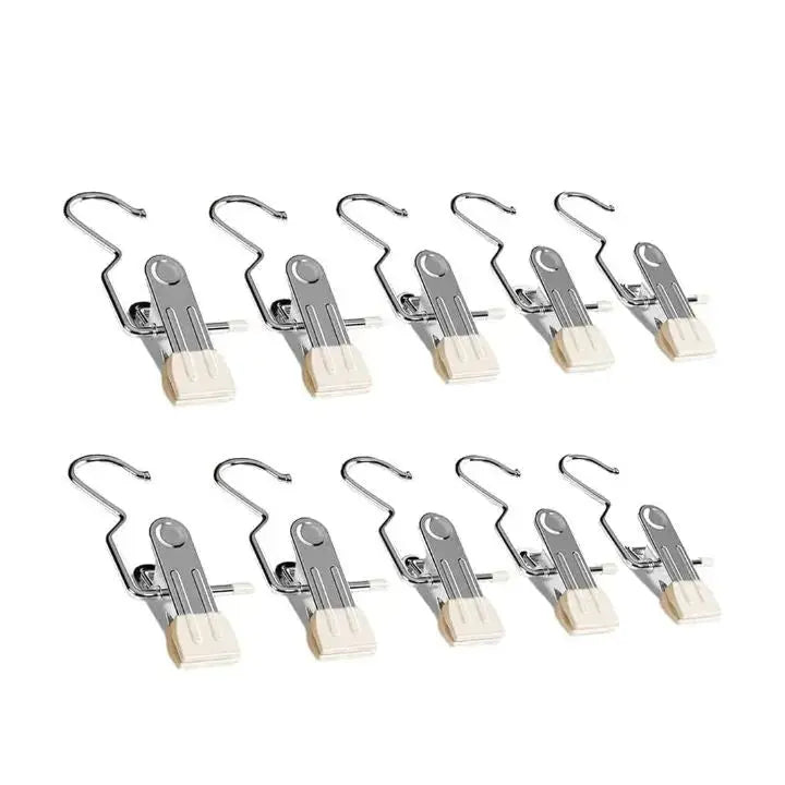 Clothing Snap Clips | Non-stick Grip | Space-saving Storage | Stainless Steel