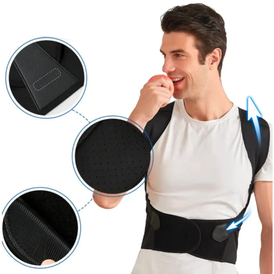 Posture Corrector | Adjustable Fit | Pain Reduction | Neoprene