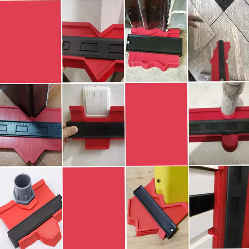 Contour Gauge | Exact Shape | Easy Adjustment | Plastic