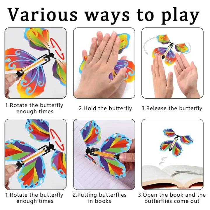 Flying Butterflies | Magical Effect | Reusable Decoration | Paper