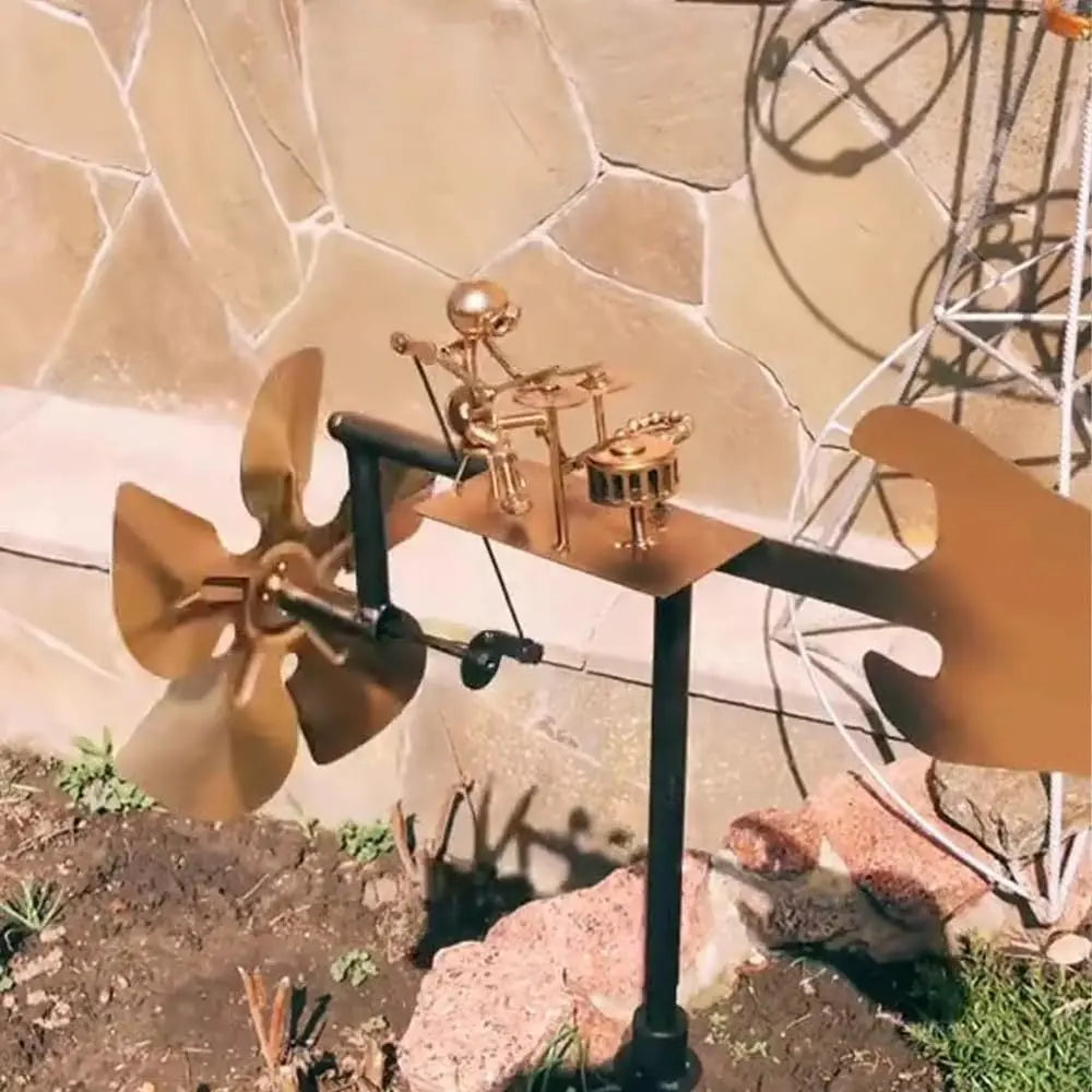 Decorative Windmill | Wind-powered | Musical Charm | Steel