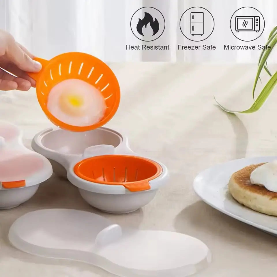 Microwave Egg Poacher | Non-stick | Quick Poaching | Plastic