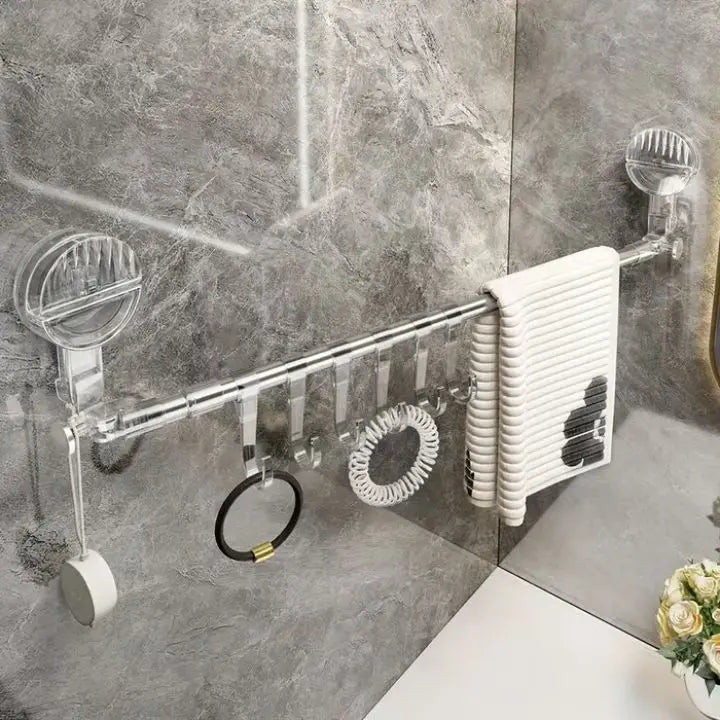 Towel Rack | Adjustable Length | Tool-Free Installation | Stainless