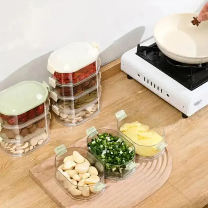 Spice Storage Box | Airtight | Space Saving | Plastic