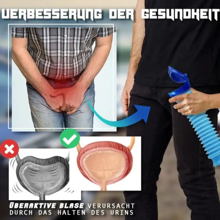 Men’s Travel Urinal | Leak-proof Cap | Odour Resistant | Plastic