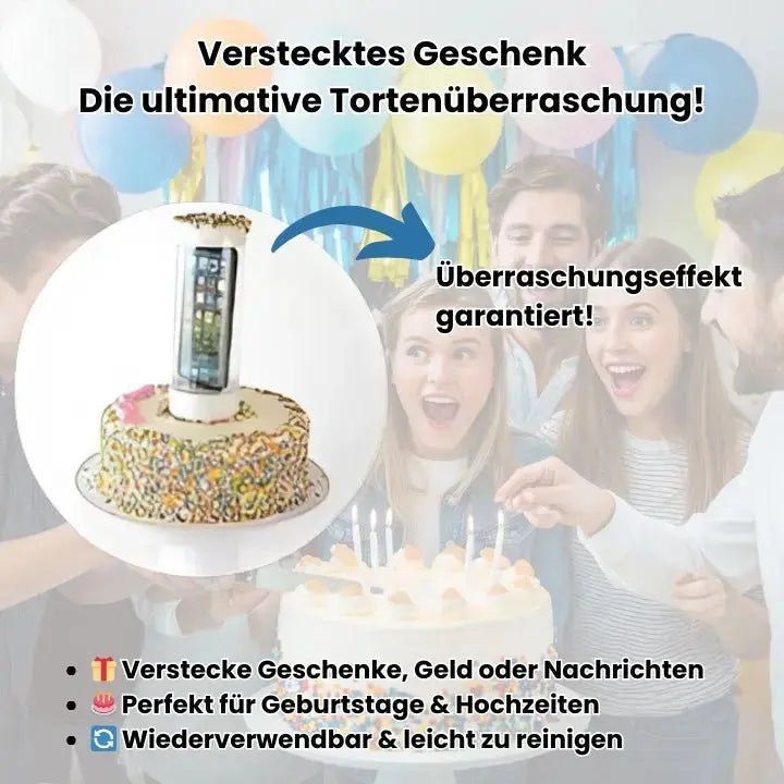 Cake Insert | Hidden Compartment | Magical Surprise | Food-safe