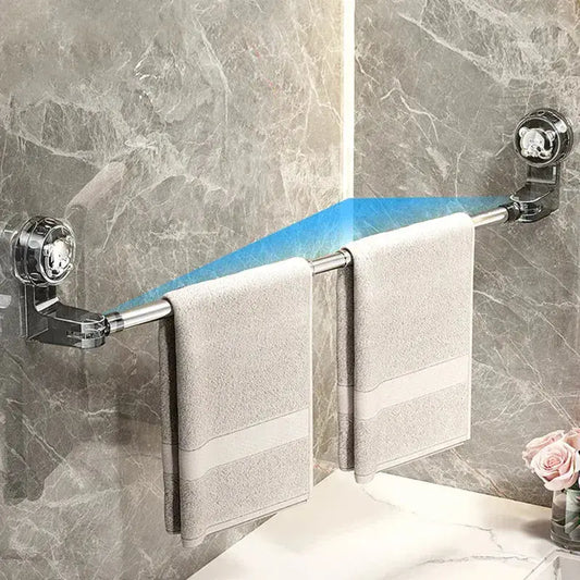 Towel Holder | Adjustable Length | Strong Suction Power | Plastic