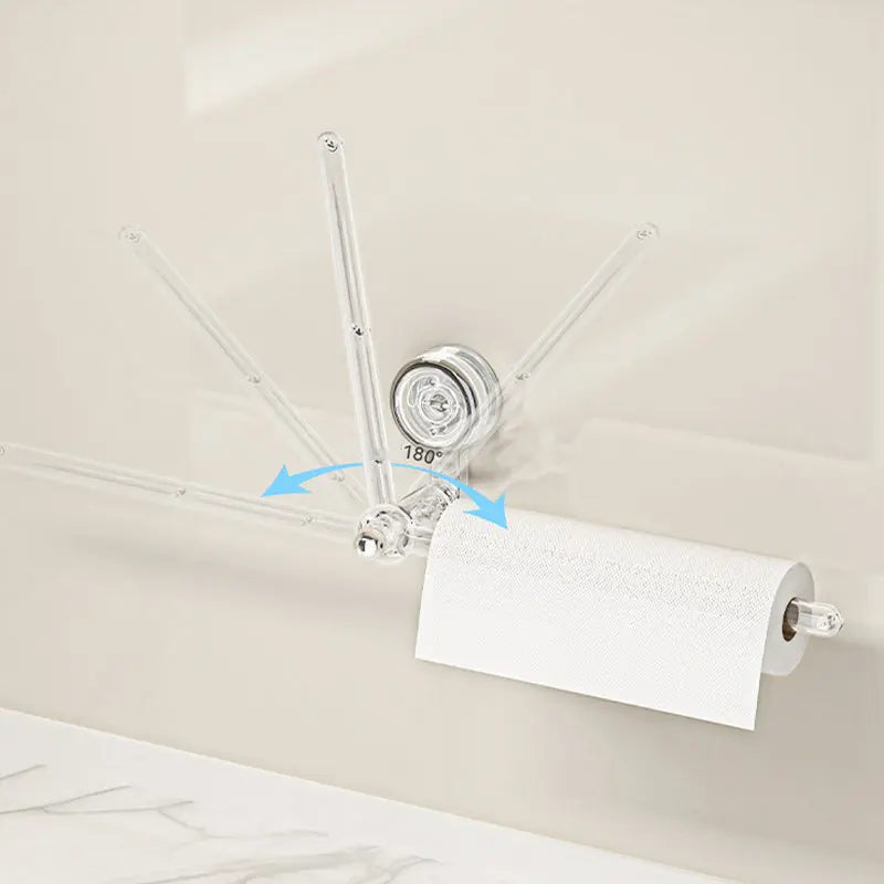 Suction Towel Holder | 180° Rotatable | Drill-Free Setup | Plastic