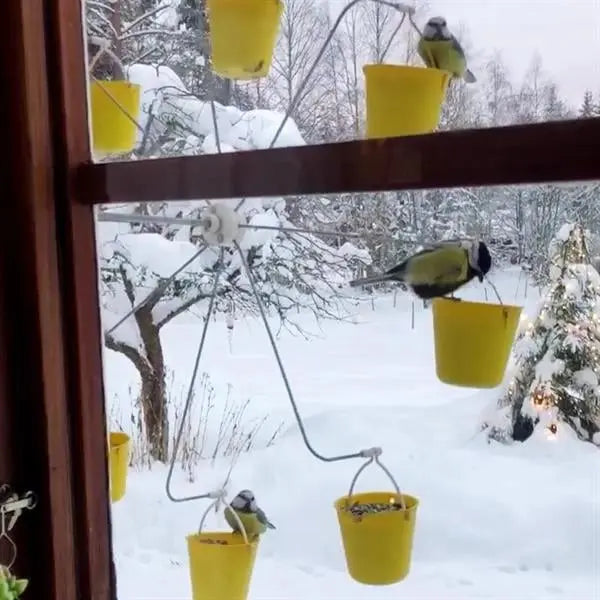 Bird Feeder | Rotatable Design | Easy Installation | Metal