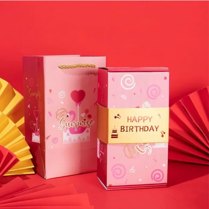 Pop-up Gift Box | Surprise Compartments | Memorable Unboxing | Cardboard