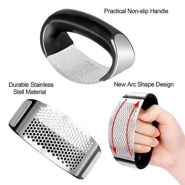 Garlic Press | Non-stick | Quick Crushing | Stainless Steel