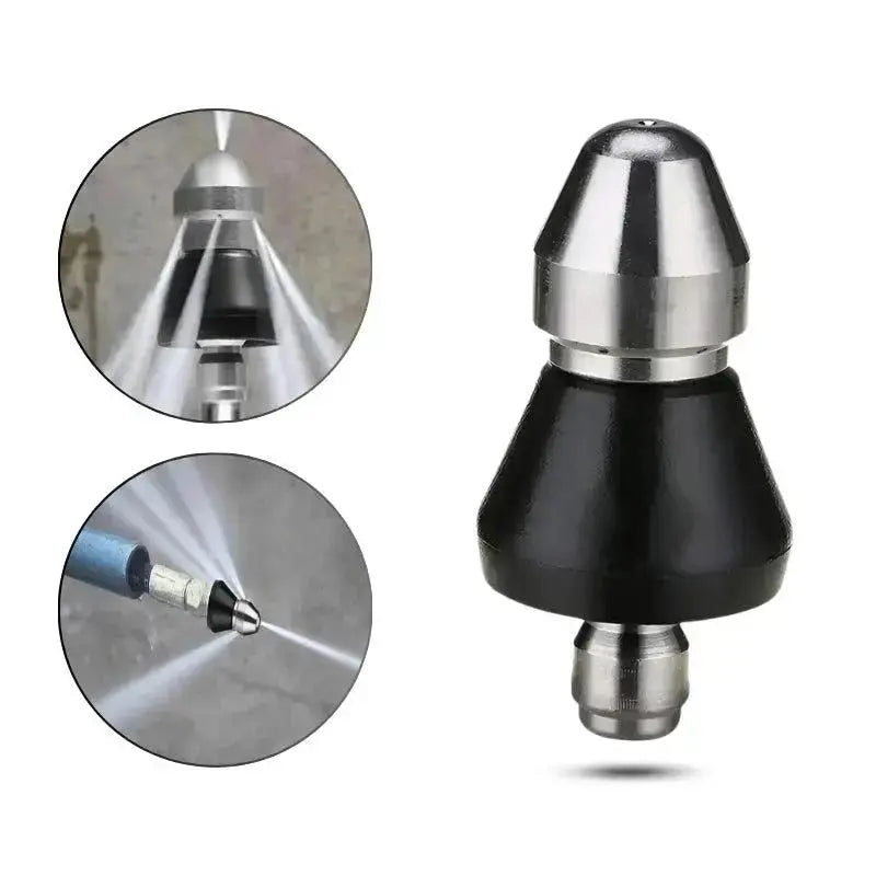 Pipe Cleaning Nozzle | Chemical-Free | High-Pressure Power | Stainless Steel