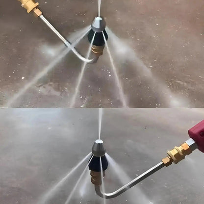 Pipe Cleaning Nozzle | Chemical-Free | High-Pressure Power | Stainless Steel
