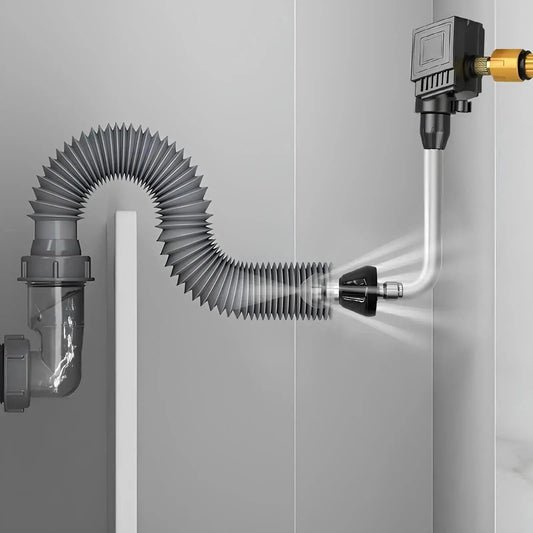 Pipe Cleaning Nozzle | Chemical-Free | High-Pressure Power | Stainless Steel