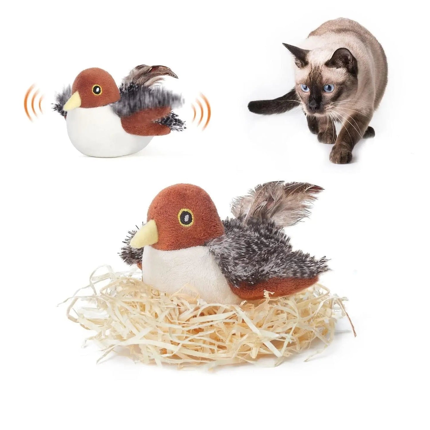 Cat Toy | Realistic Movement | Encourages Play | Plastic