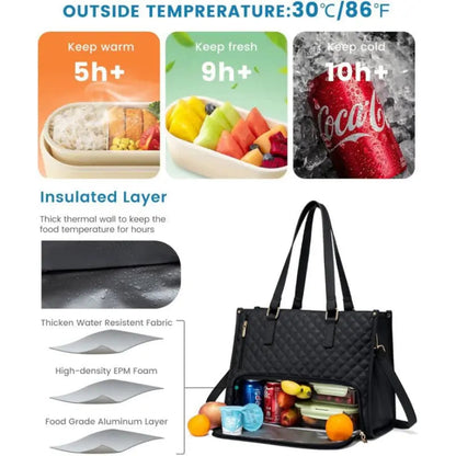 Lunch Bag | Insulated | Keeps Food Fresh | Polyester