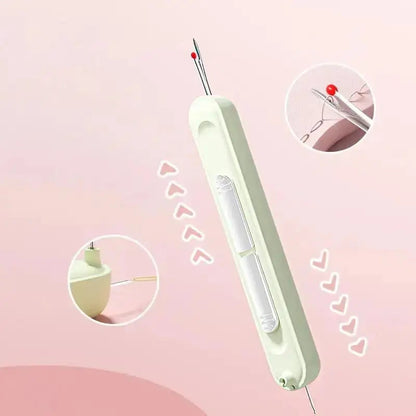 Needle Threader | Quick Threading | Precise Stitch Removal | Plastic