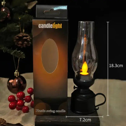 LED Swinging Lamp | Vintage Style | Realistic Flame Effect | Plastic