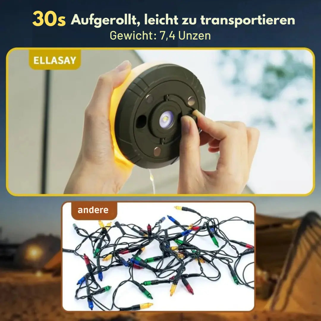 Camping Light | Multifunctional 4-in-1 | Weatherproof Durability | Plastic