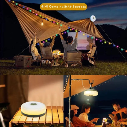 Camping Light | Multifunctional 4-in-1 | Weatherproof Durability | Plastic