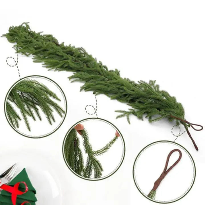 Christmas Garland | Needle-Free | Reusable Decoration | Sustainable