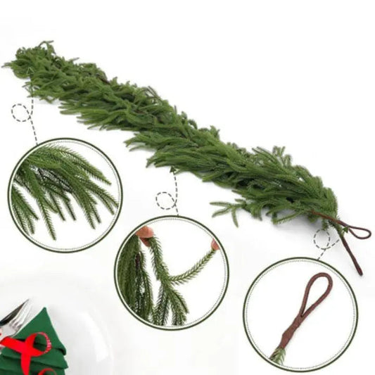 Christmas Garland | Needle-Free | Reusable Decoration | Sustainable