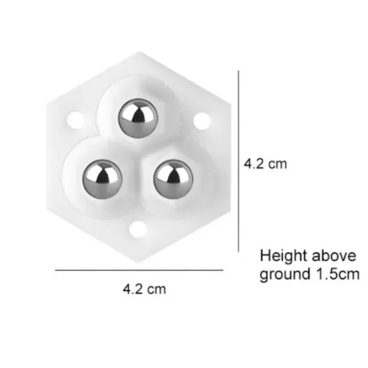 Furniture Casters | 360° Rotation | Smooth Mobility | Steel