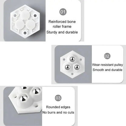 Furniture Casters | 360° Rotation | Smooth Mobility | Steel