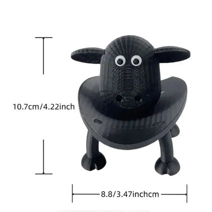 Toilet Paper Holder | Sheep Design | Tool-Free Assembly | PLA Material