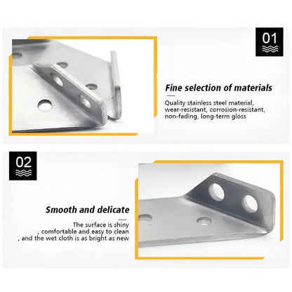 Corner Brackets | Anti-Wobble | Easy Installation | Stainless Steel