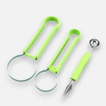 3-in-1 Fruit Cutter | Multifunctional | Easy Fruit Preparation | Plastic Metal