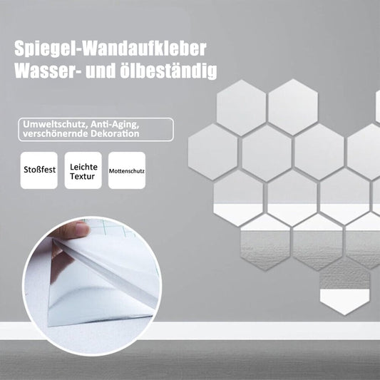 Mirror Panel | Self-adhesive | Clear Reflection | Plastic