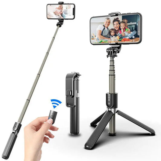 Selfie Stand | Bluetooth Remote | Hands-Free Photos | Stainless Steel