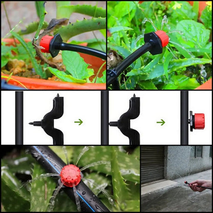 Drip Emitter | Adjustable Flow | Water Saving | Plastic