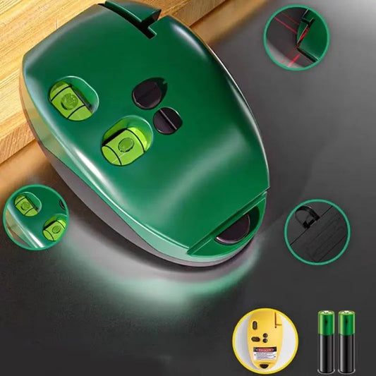 Laser Level | Accurate 90° Angle | One-Button Operation | Plastic