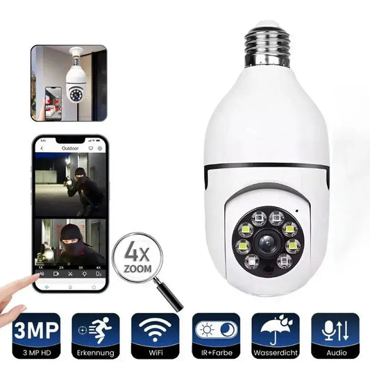 Wireless Security Camera | Full-Colour Night Vision | Automatic Person Tracking | Plastic