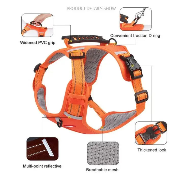 Dog Harness | Reflective | Gentle Control | Nylon