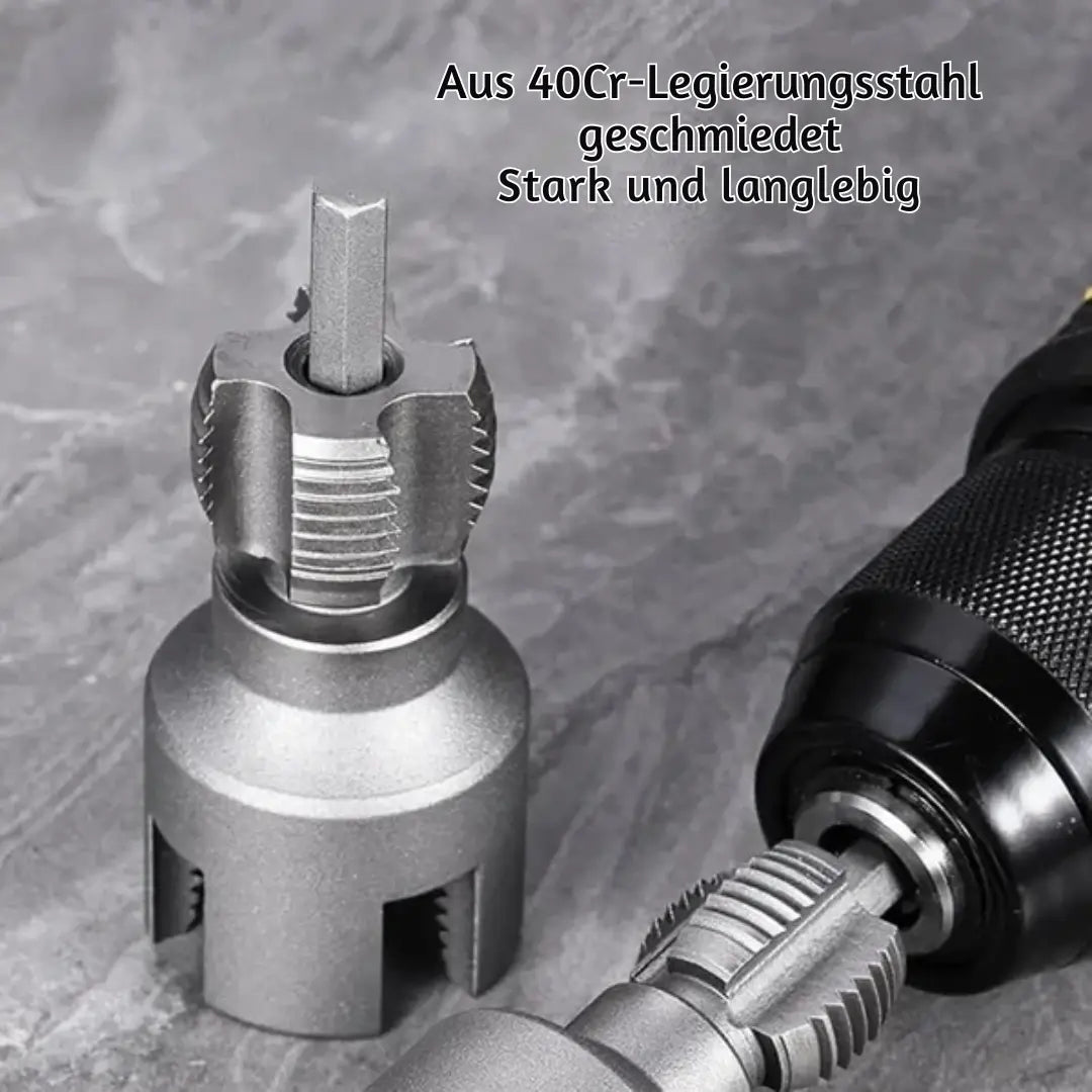 Thread Cutting Set | DN15 & DN20 | Precise Threading | Steel Alloy (Set (1/2" + 3/4")