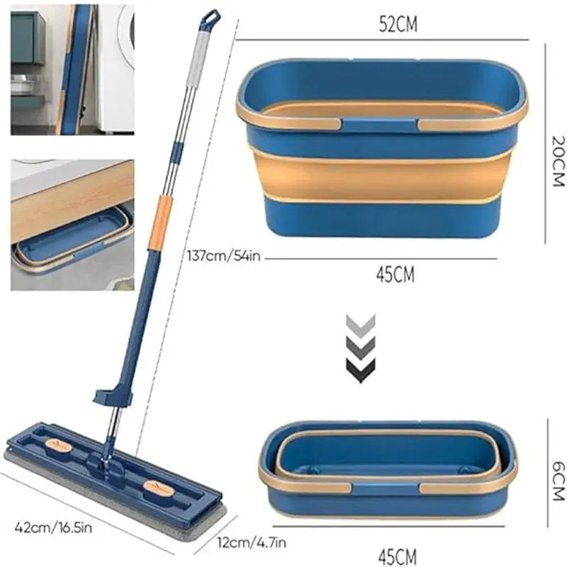 Spin Mop | 360° Swivel | Easy Cleaning | Stainless